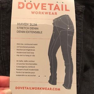 * NWT Authentic Dovetail Workwear Maven Slim Jeans